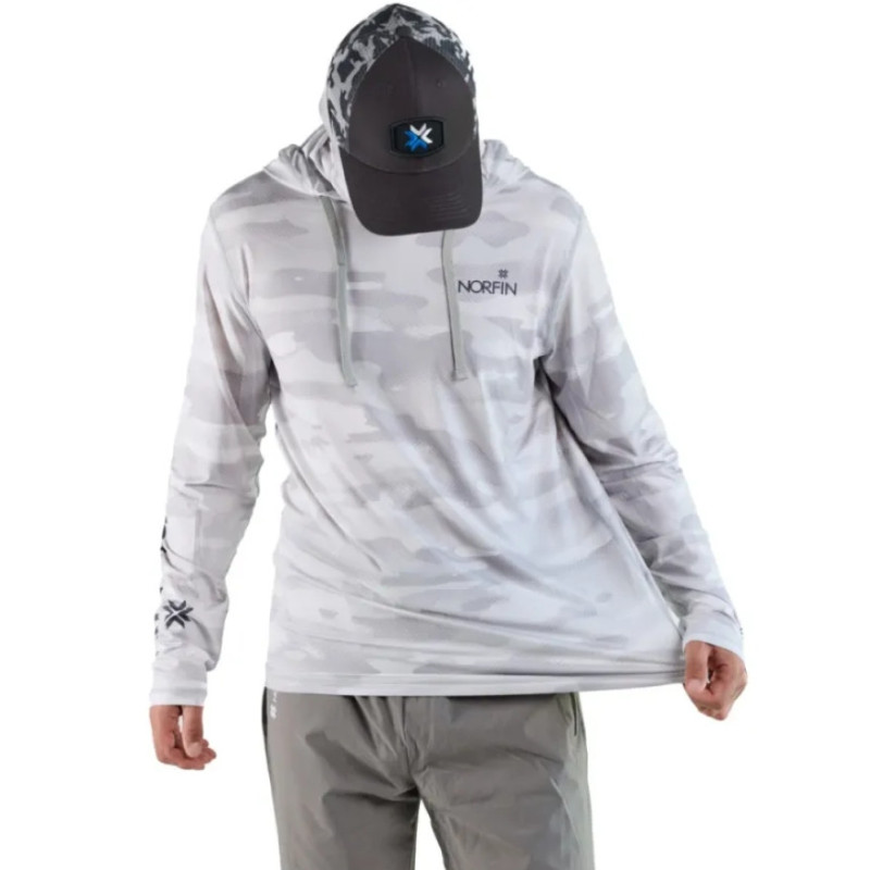 Koszulka Norfin Shirt Sun Pro Guard Hoodie Gray roz.M Koszulka Norfin Shirt Sun Pro Guard Hoodie Gray roz.M