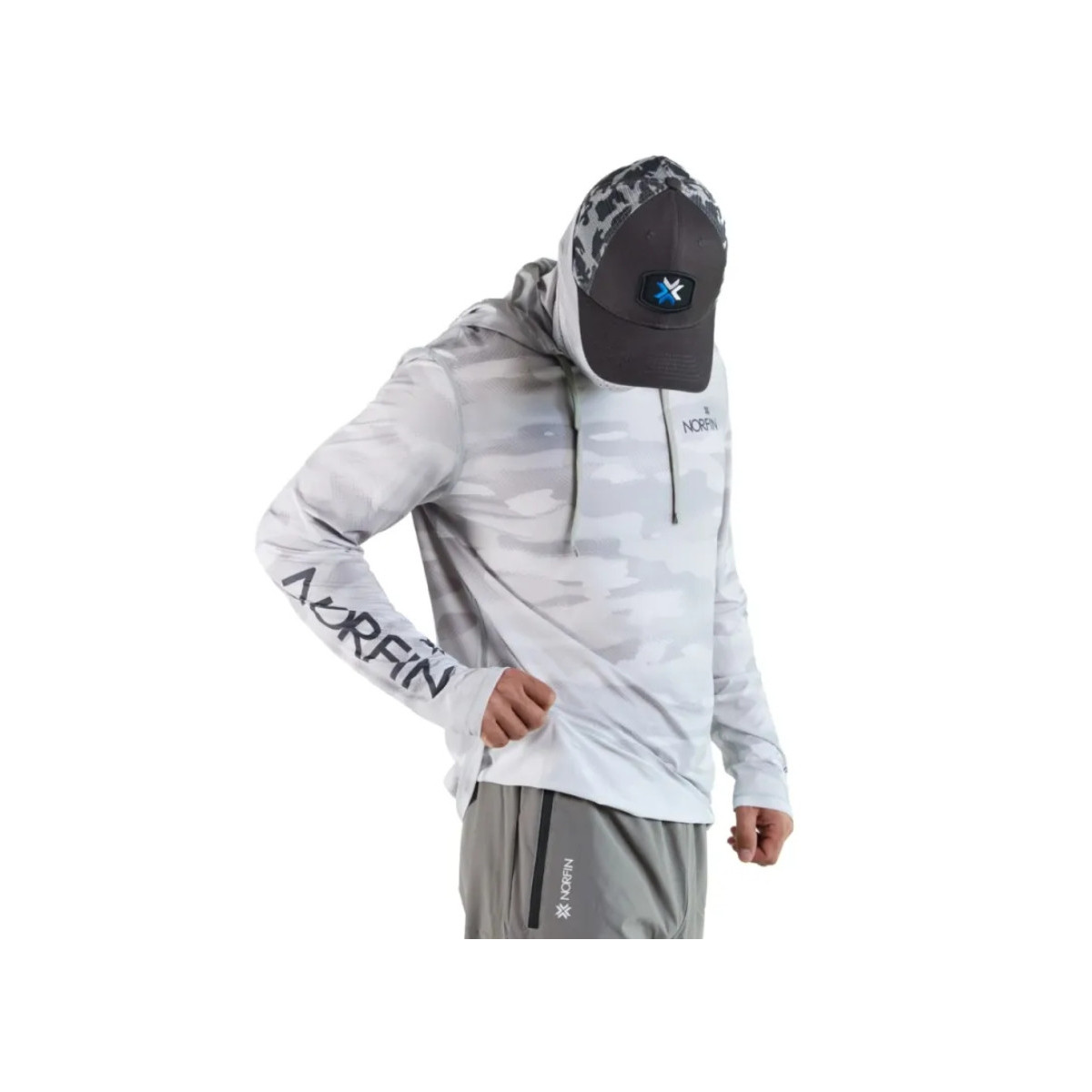 Koszulka Norfin Shirt Sun Pro Guard Hoodie Gray roz.M Koszulka Norfin Shirt Sun Pro Guard Hoodie Gray roz.M