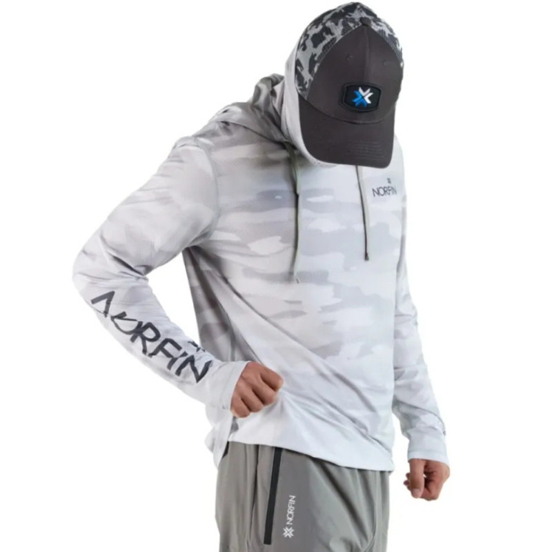 Koszulka Norfin Shirt Sun Pro Guard Hoodie Gray roz.M Koszulka Norfin Shirt Sun Pro Guard Hoodie Gray roz.M