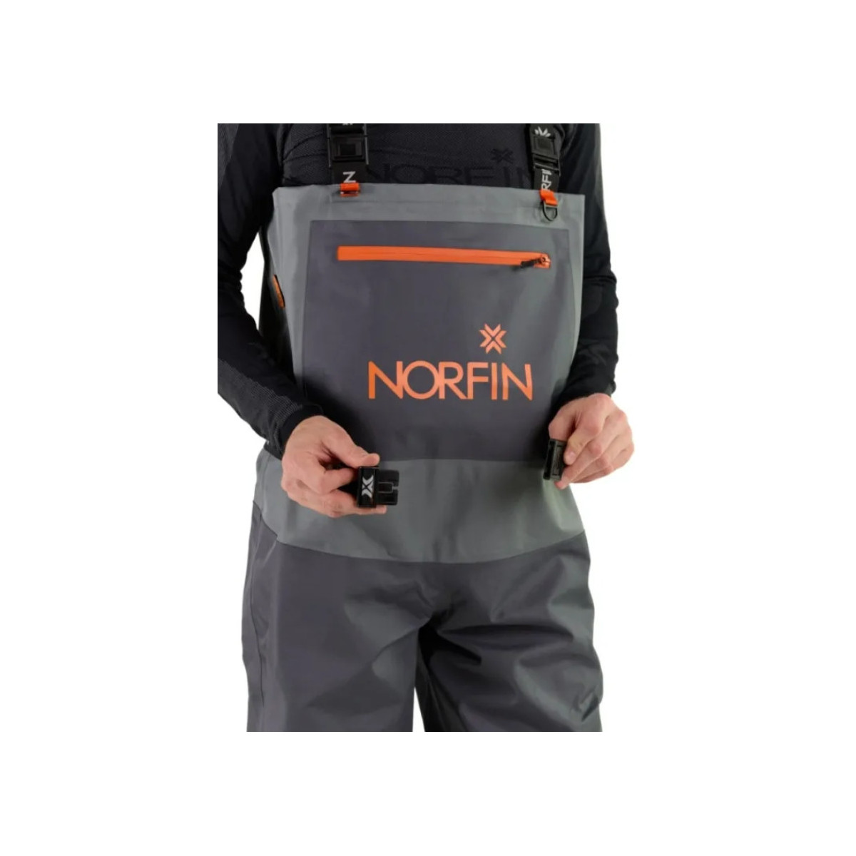 Spodniobuty Norfin Waders Pilot Stockingfoot Gray roz.M Spodniobuty Norfin Waders Pilot Stockingfoot Gray roz.M