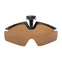 Okulary Norfin for Lucky John Polarized Clip-on Sunglasses 10 - Brown Lens
