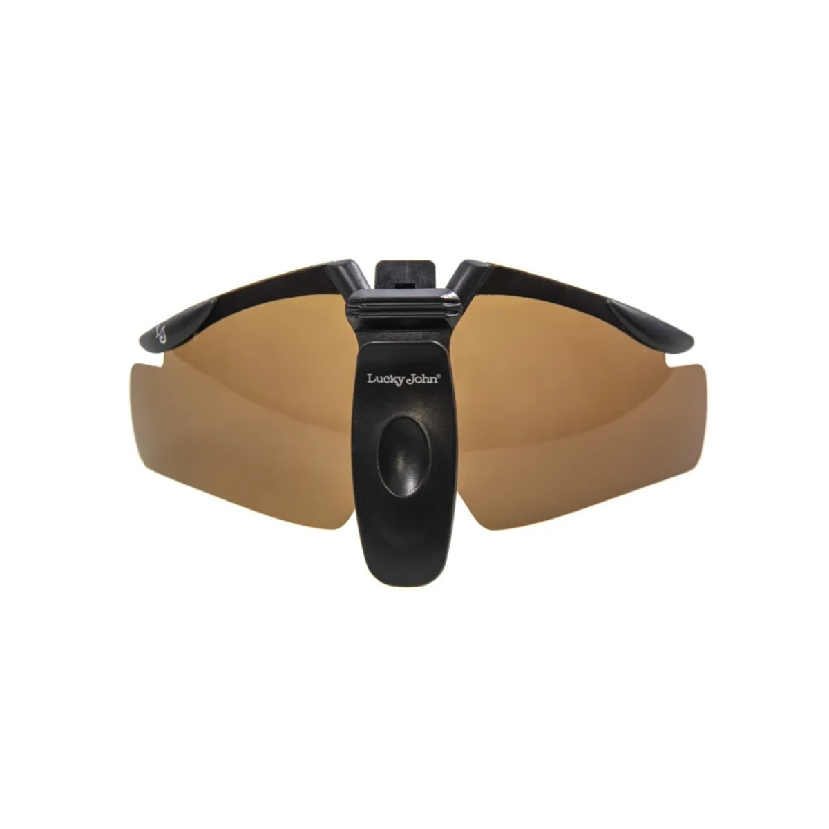 Okulary Norfin for Lucky John Polarized Clip-on Sunglasses 10 - Brown Lens
