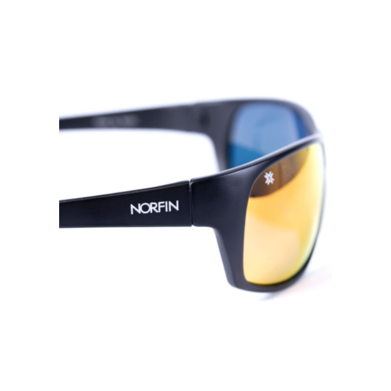 Okulary Norfin REVO 15 - szary / czerwona powłoka lustrzana