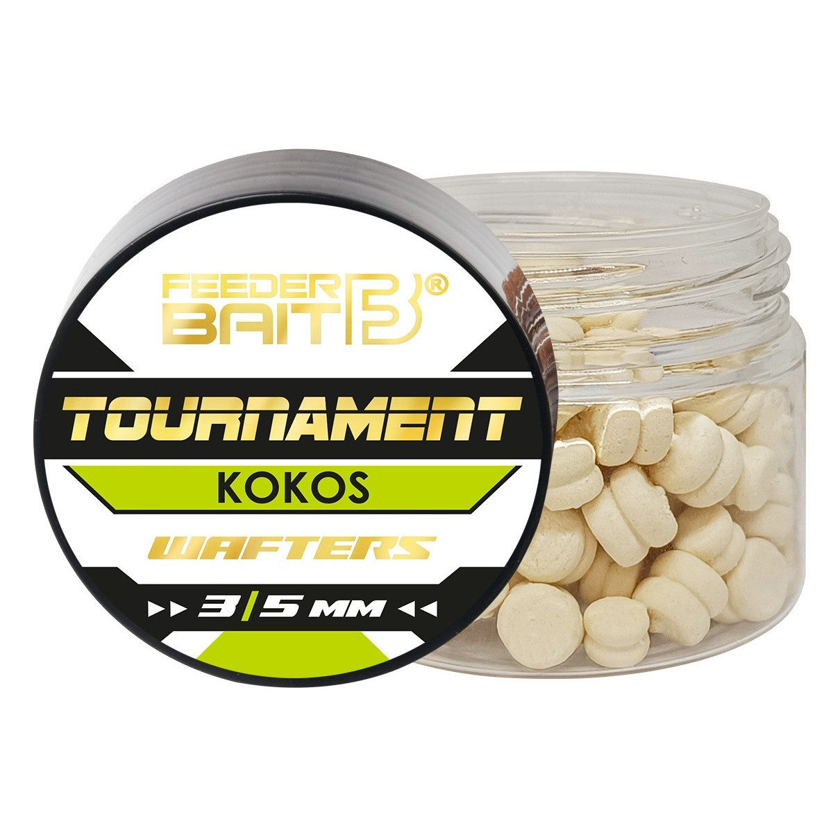 Przynęta Feeder Bait Tournament Wafters 3/5mm - Kokos Przynęta Feeder Bait Tournament Wafters 3/5mm - Kokos
