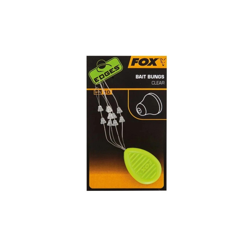 Stopery do przynęt na włos Fox Edges Bait Bungs 10szt. Stopery do przynęt na włos Fox Edges Bait Bungs 10szt.