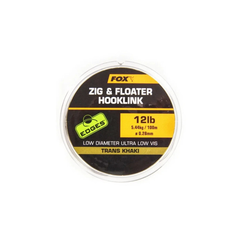 Materiał przyponowy Fox EDGES™ Zig & Floater Hooklink 100m / 0,28mm / 12lb Materiał przyponowy Fox EDGES™ Zig & Floater Hooklink 100m / 0,28mm / 12lb