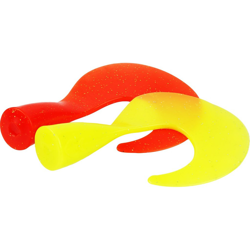 SWIM TAIL SPARE CURLTAIL 9CM 8G FLUO. ORANGE/FLUO. YELLOW 2PCS SWIM TAIL SPARE CURLTAIL 9CM 8G FLUO. ORANGE/FLUO. YELLOW 2PCS