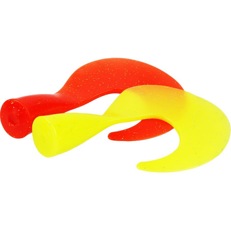 SWIM TAIL SPARE CURLTAIL 9CM 8G FLUO. ORANGE/FLUO. YELLOW 2PCS SWIM TAIL SPARE CURLTAIL 9CM 8G FLUO. ORANGE/FLUO. YELLOW 2PCS