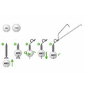 System do zbrojenia martwej rybki DAM Madcat Golf Ball Jig System Anti Snag 140+180g System do zbrojenia martwej rybki DAM Madcat Golf Ball Jig System Anti Snag 140+180g