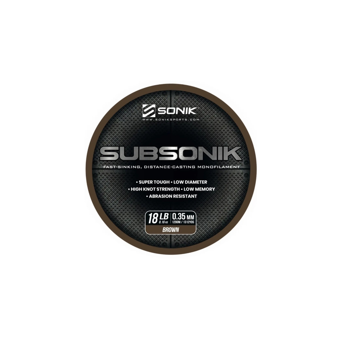 Żyłka Sonik Subsonik Mono Line 1200m / 0,35mm / 18lb / Brown