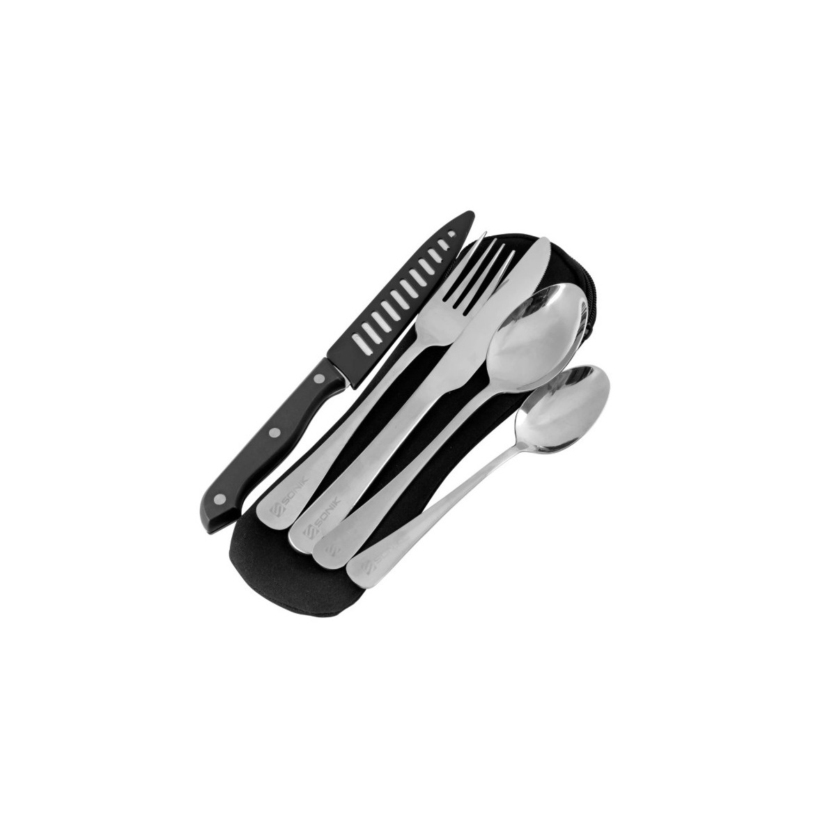 Komplet sztućców w pokrowcu Sonik Sizzla Cutlery Set Komplet sztućców w pokrowcu Sonik Sizzla Cutlery Set