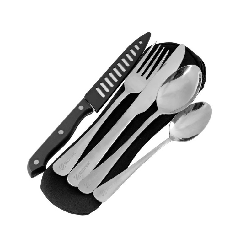 Komplet sztućców w pokrowcu Sonik Sizzla Cutlery Set Komplet sztućców w pokrowcu Sonik Sizzla Cutlery Set