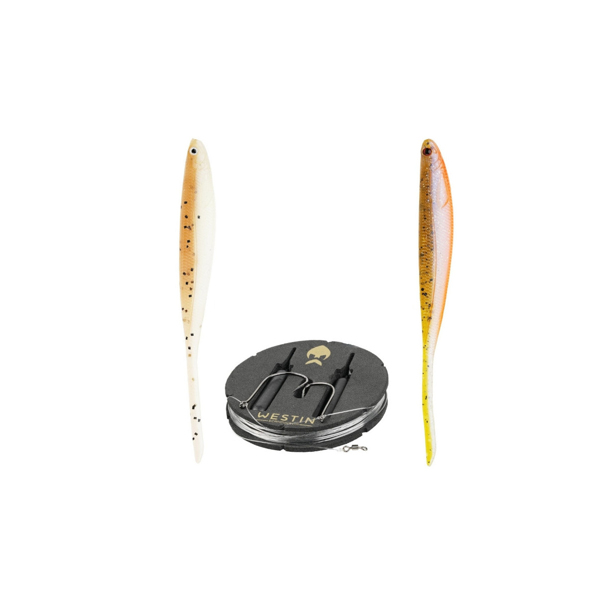 Zestaw Westin Dropshot Rig Kit ShadTeez Pin-Tail 8cm / 10g - Clear Water Mix