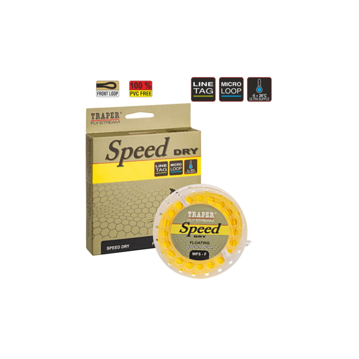 Sznur muchowy TRAPER SPEED DRY WF3F Aftm Floting Sznur muchowy TRAPER SPEED DRY WF3F Aftm Floting