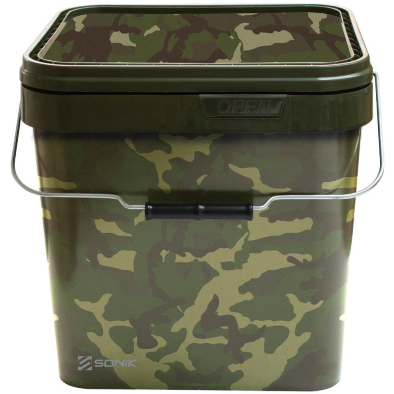 Wiadro SONIK CAMO SQUARE BUCKET 17L Wiadro SONIK CAMO SQUARE BUCKET 17L