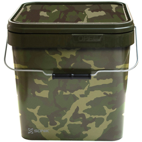 Wiadro SONIK CAMO SQUARE BUCKET 17L Wiadro SONIK CAMO SQUARE BUCKET 17L