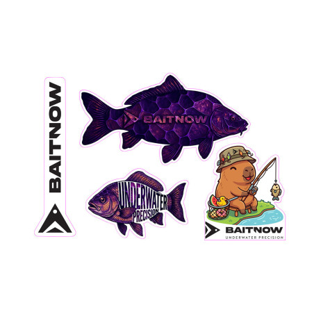 Wlepy wędkarskie Mikado BAITNOW ZESTAW NR 1