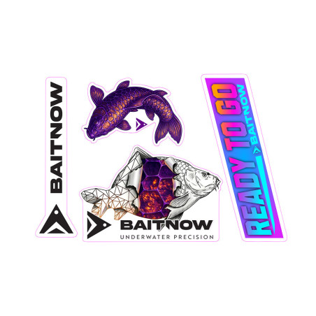 Wlepy wędkarskie Mikado BAITNOW ZESTAW NR 3