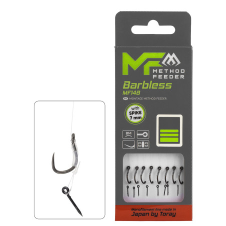 Przypon MF Mikado MF14 Z IGŁĄ hak14 bez zadziora / żyłka: 0.18mm/10cm