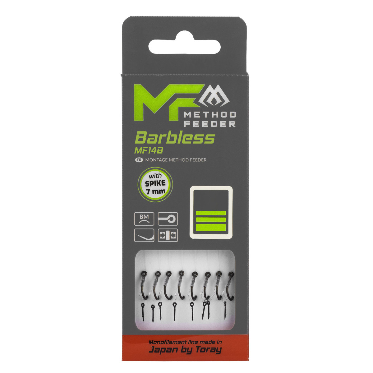 Przypon MF Mikado MF14 Z IGŁĄ hak14 bez zadziora / żyłka: 0.18mm/10cm Przypon MF Mikado MF14 Z IGŁĄ hak14 bez zadziora / żyłka: 0.18mm/10cm