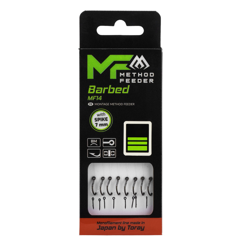 Przypon MF Mikado MF14 Z IGŁĄ hak14 z zadziorem / żyłka: 0.18mm/10cm