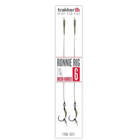 Gotowe przypony karpiowe Trakker Ronnie Rig hak6 (Micro Barbed)