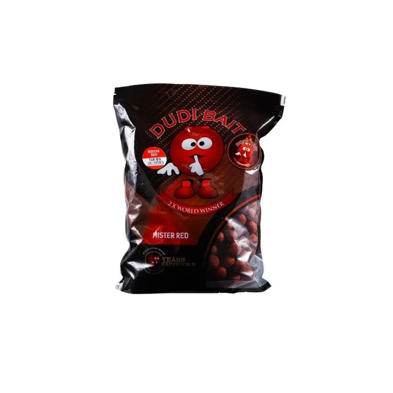 Kulki zanętowe Dudi Bait Mister Red Super Hot Tari 1 kg 20mm - wolno pracujące