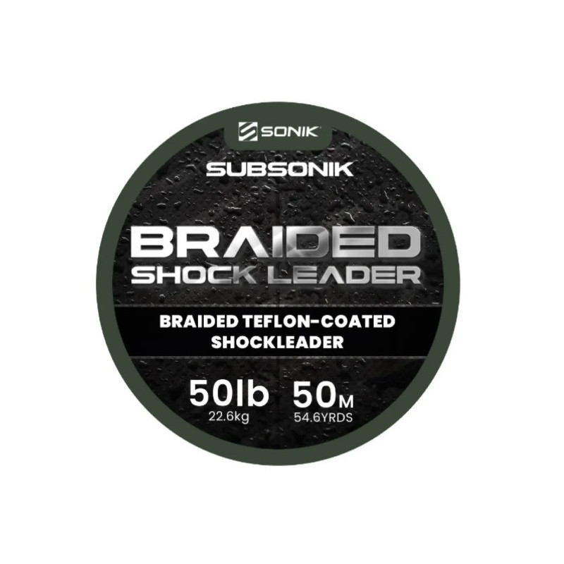 Strzałówka z plecionki Sonik BRAIDED SHOCK LEADER 50m 50lb Strzałówka z plecionki Sonik BRAIDED SHOCK LEADER 50m 50lb