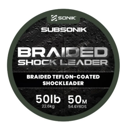 Strzałówka z plecionki Sonik BRAIDED SHOCK LEADER 50m 50lb Strzałówka z plecionki Sonik BRAIDED SHOCK LEADER 50m 50lb