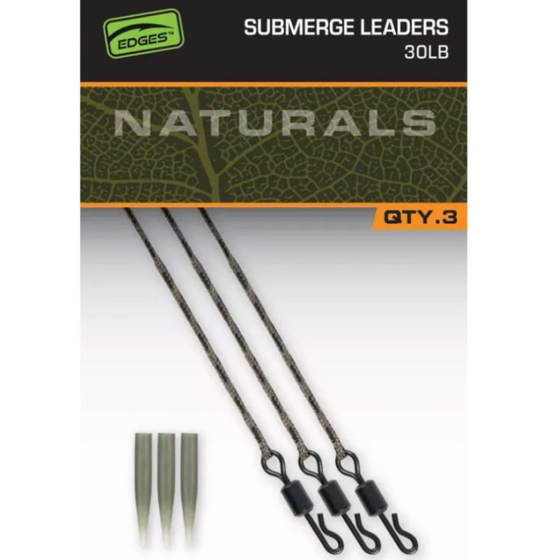 Przypon Fox Edges Submerge Leaders 75cm - Naturals