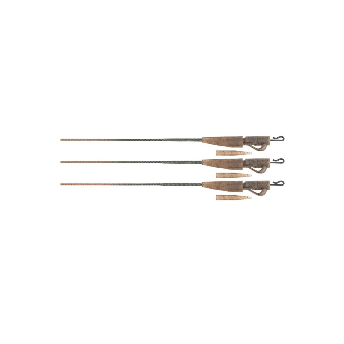 Zestaw z bezpiecznym klipsem Fox Edges Leadcore Lead Clip Leaders 75cm - Camo
