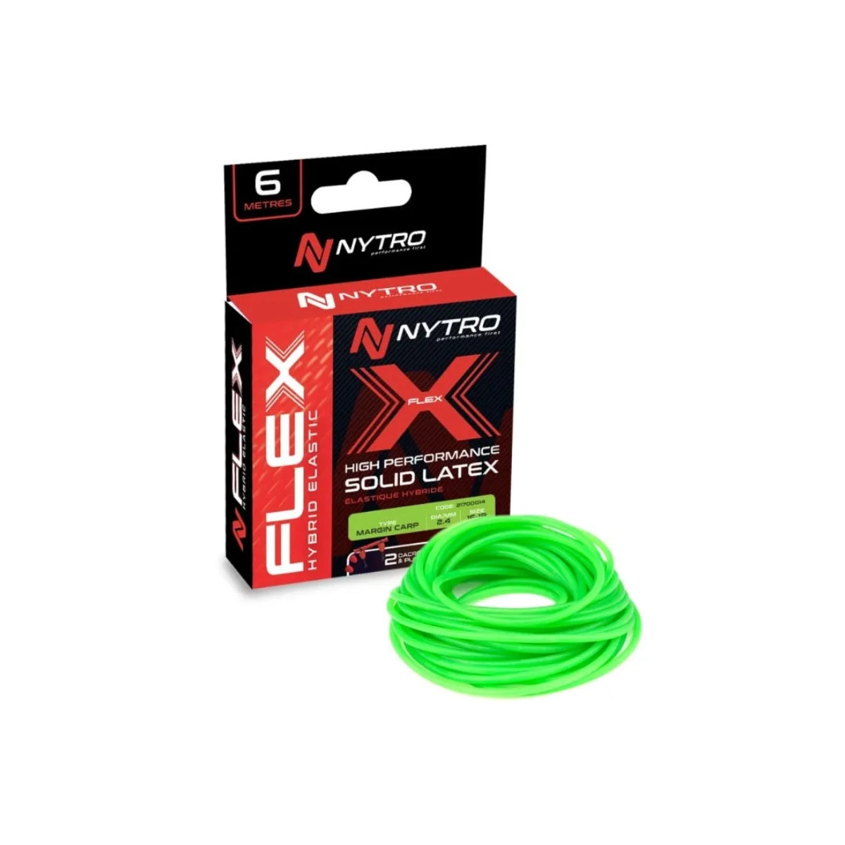 Amortyzator Nytro Flex Elastic 6m roz.16-18 / 2,4mm - Bright Green Amortyzator Nytro Flex Elastic 6m roz.16-18 / 2,4mm - Bright Green