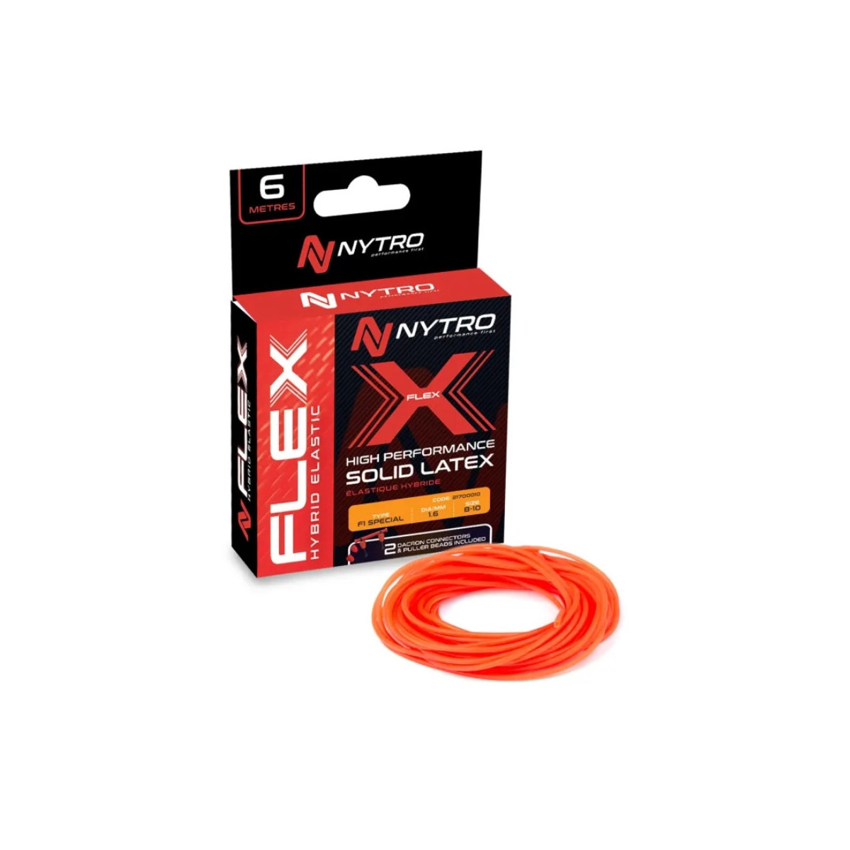 Amortyzator Nytro Flex Elastic 6m roz.8-10 / 1,6mm - Bright Orange Amortyzator Nytro Flex Elastic 6m roz.8-10 / 1,6mm - Bright Orange
