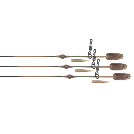 Gotowe zestawy helikopterowe Fox Edges Camo Heli-Clip Rigs 50lb Leadcore 3szt.