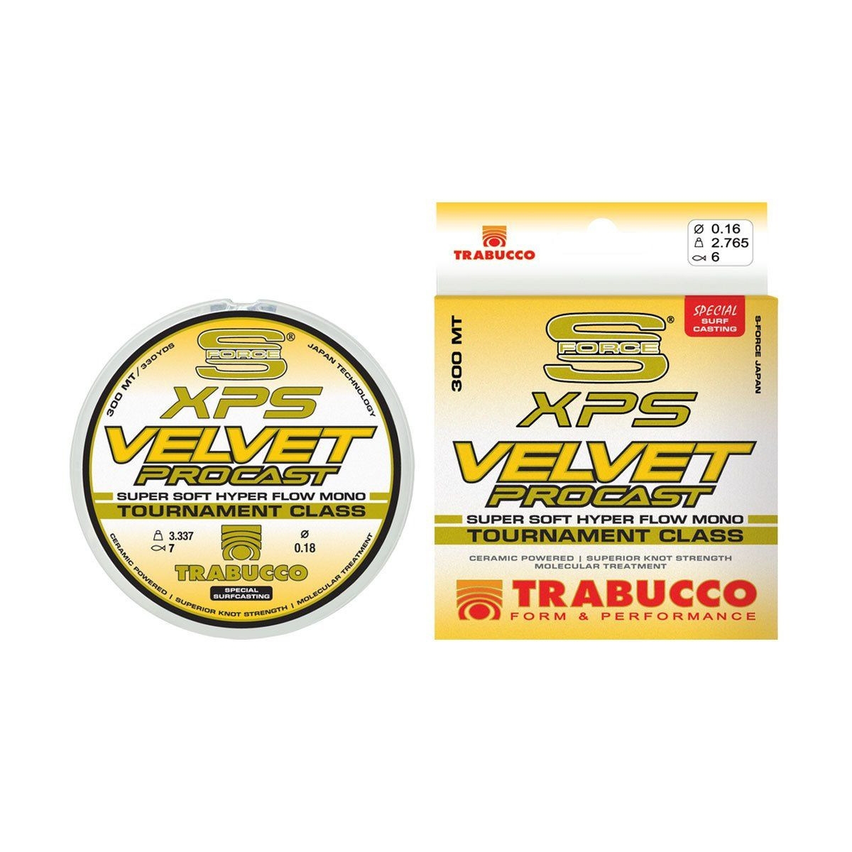ŻYŁKA TRABUCCO SF XPS VELVET PRO CAST 300m / 0,30mm / żółta ŻYŁKA TRABUCCO SF XPS VELVET PRO CAST 300m / 0,30mm / żółta