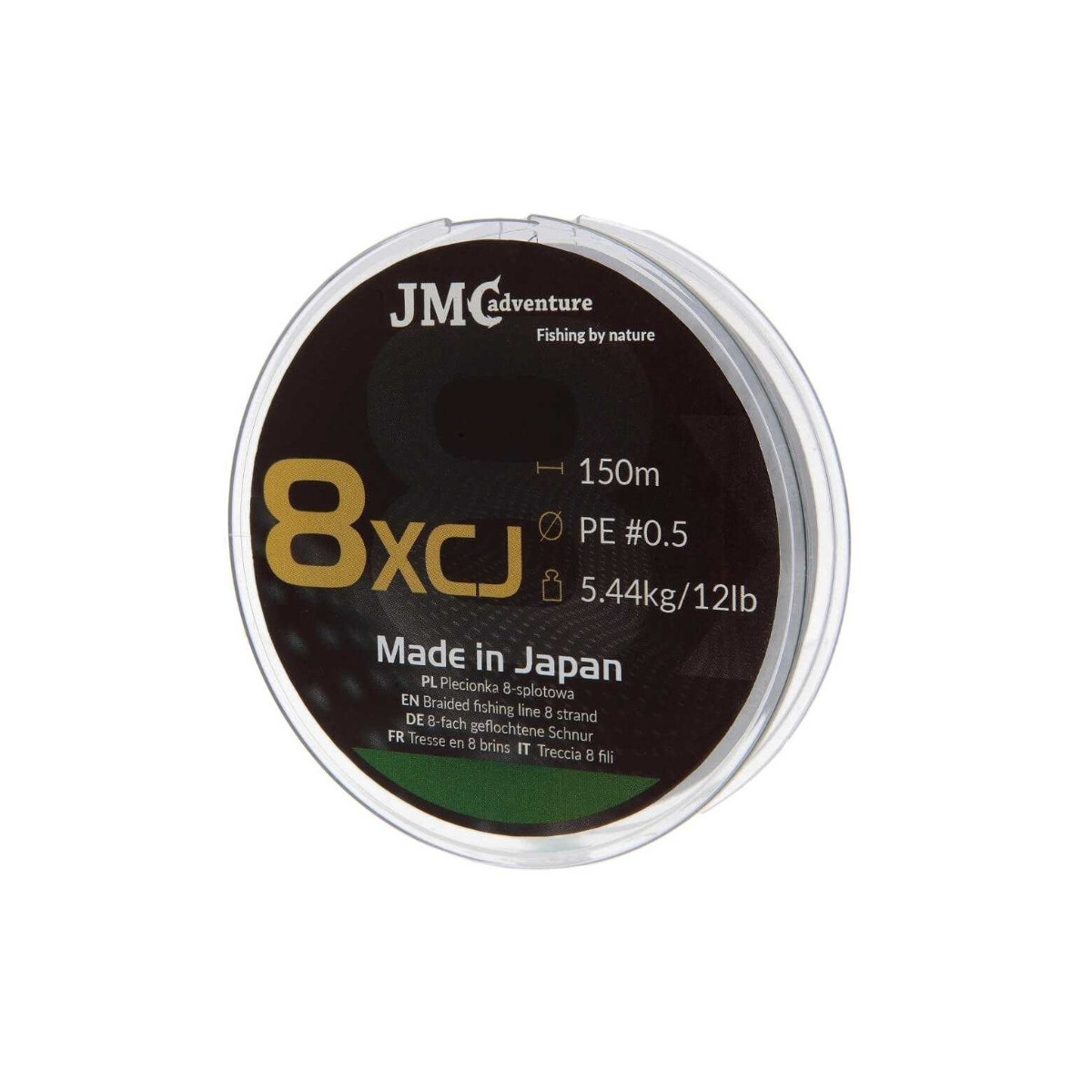 Plecionka JMC ADVENTURE 8XCJ 150m PE2,5 / 40lb - zielona Plecionka JMC ADVENTURE 8XCJ 150m PE2,5 / 40lb - zielona