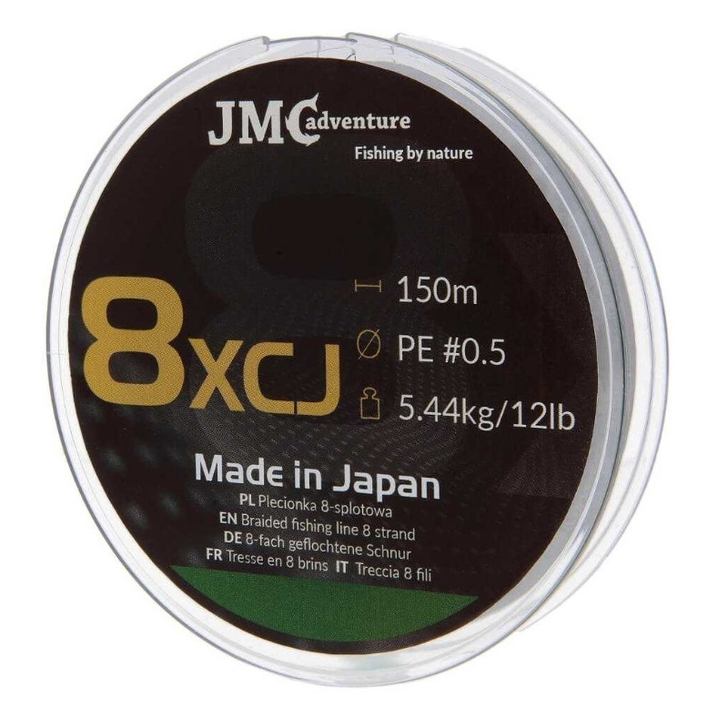 Plecionka JMC ADVENTURE 8XCJ 150m PE2,5 / 40lb - zielona Plecionka JMC ADVENTURE 8XCJ 150m PE2,5 / 40lb - zielona
