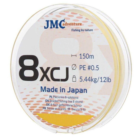 Plecionka JMC ADVENTURE 8XCJ 150m / PE2,5 / 40lb / 18,2kg / żółta Plecionka JMC ADVENTURE 8XCJ 150m / PE2,5 / 40lb / 18,2kg / żółta