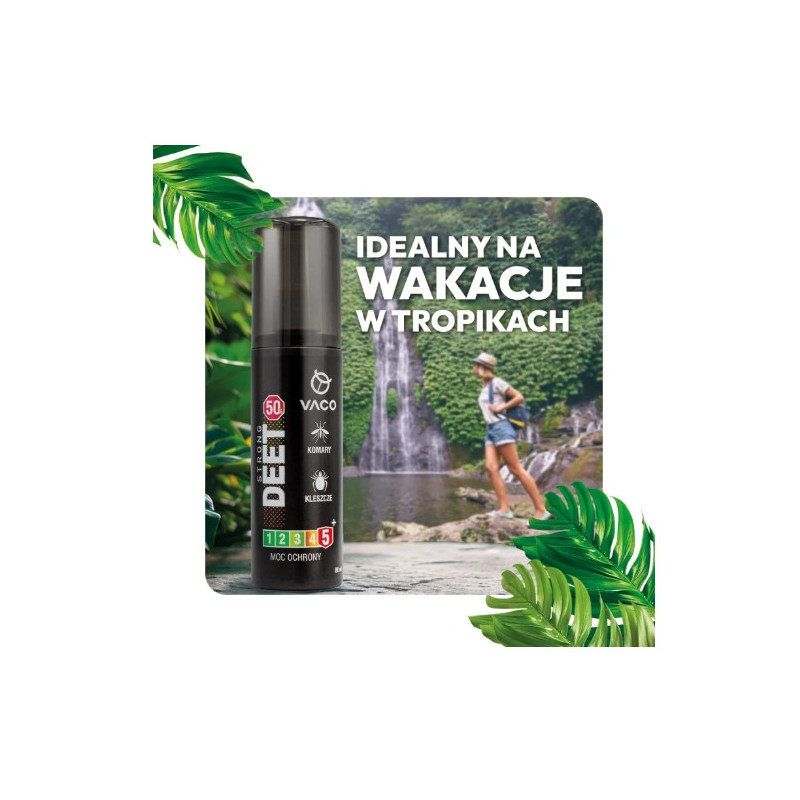 Płyn na komary, kleszcze i meszki VACO STRONG PŁYN 50% DEET Płyn na komary, kleszcze i meszki VACO STRONG PŁYN 50% DEET