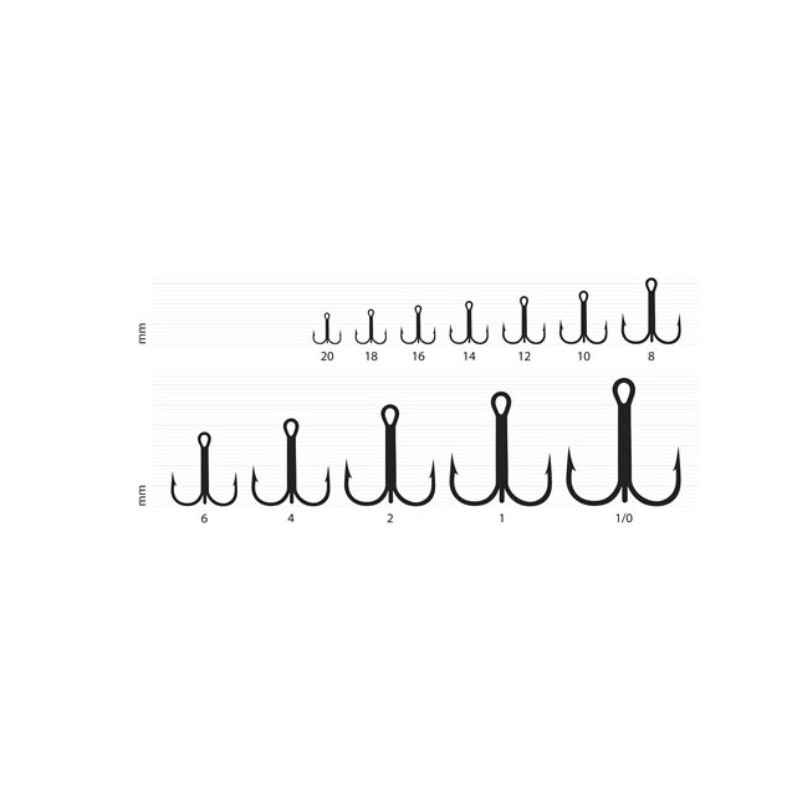 Kotwiczka KAMATSU ROUND BENT TREBLE hak18