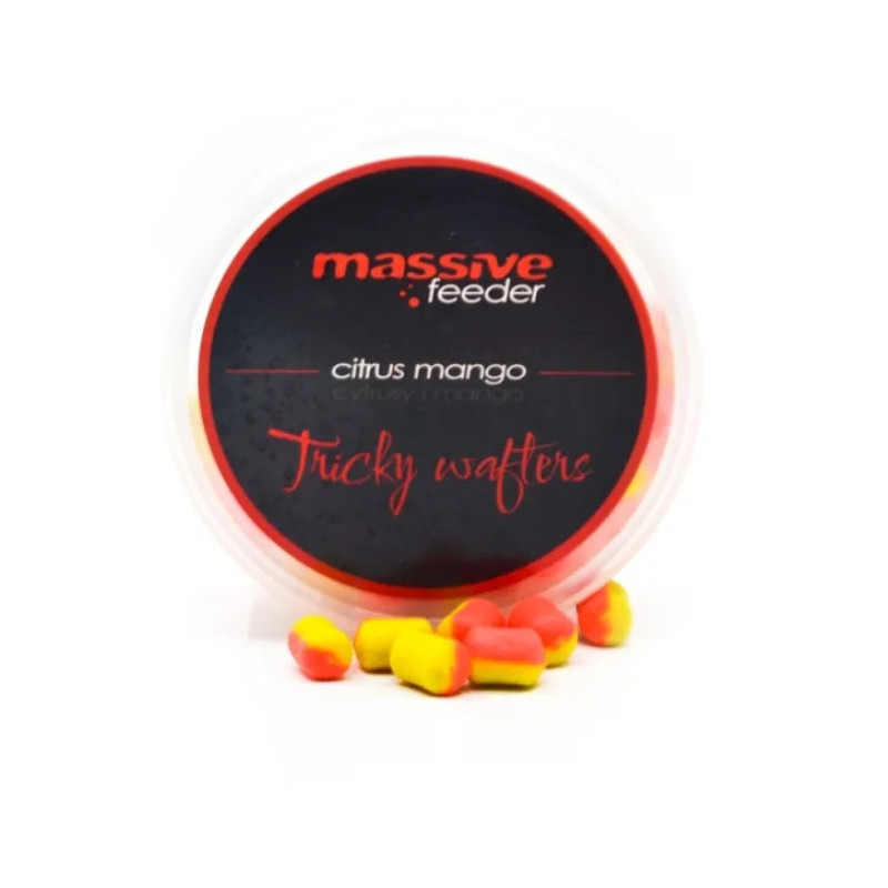 Wafters MASSIVE FEEDER Tricky Wafters 50ml 7x10mm - Citrus Mango Wafters MASSIVE FEEDER Tricky Wafters 50ml 7x10mm - Citrus Mango
