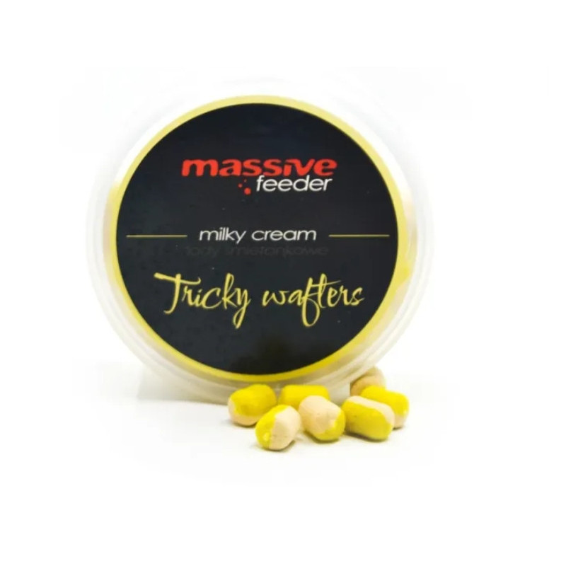 Wafters MASSIVE FEEDER Tricky Wafters 50ml 7x10mm - Milky Cream