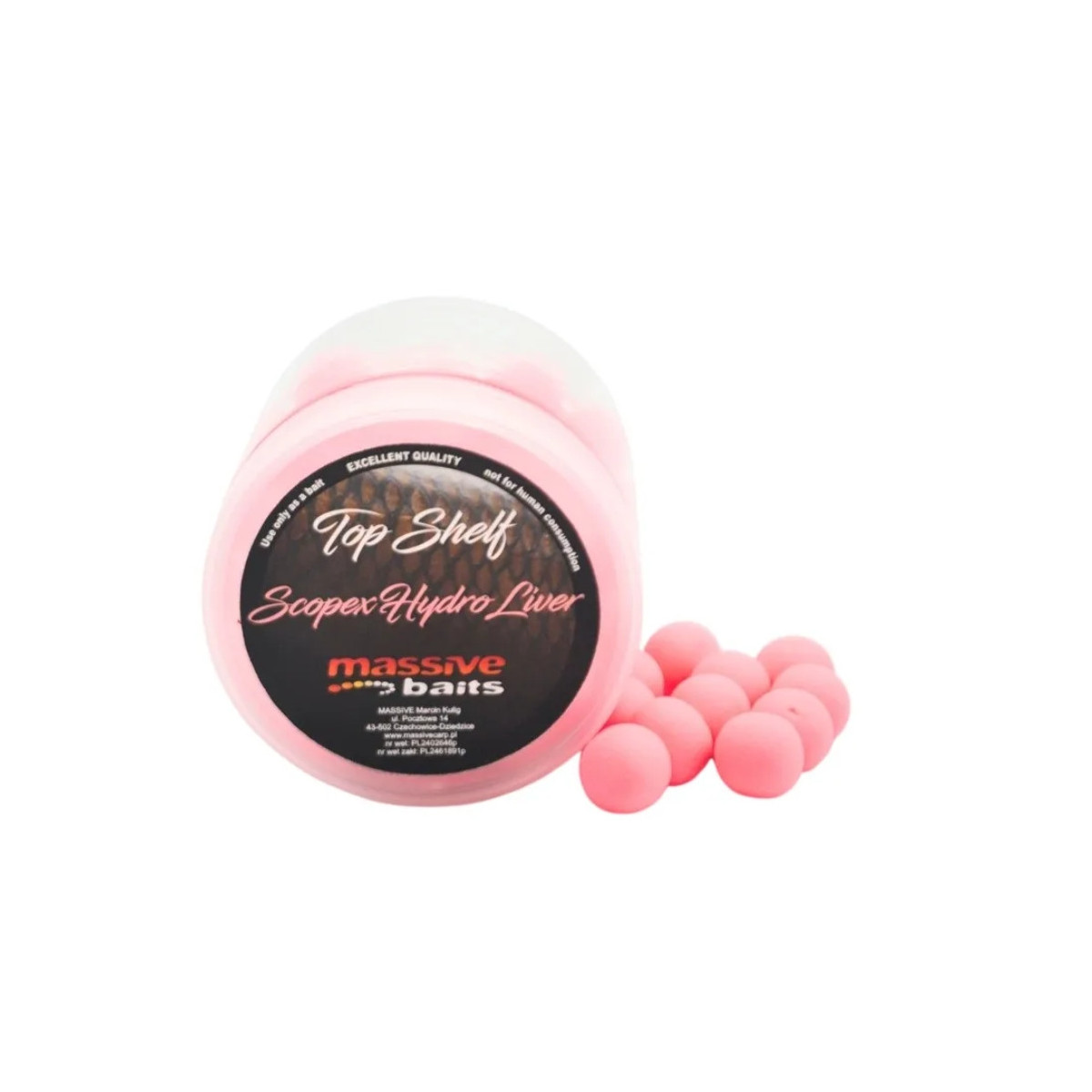Kulki Massive Baits Special Pop-Ups 200ml 14mm - Scopex Hydro Liver Kulki Massive Baits Special Pop-Ups 200ml 14mm - Scopex Hydro Liver