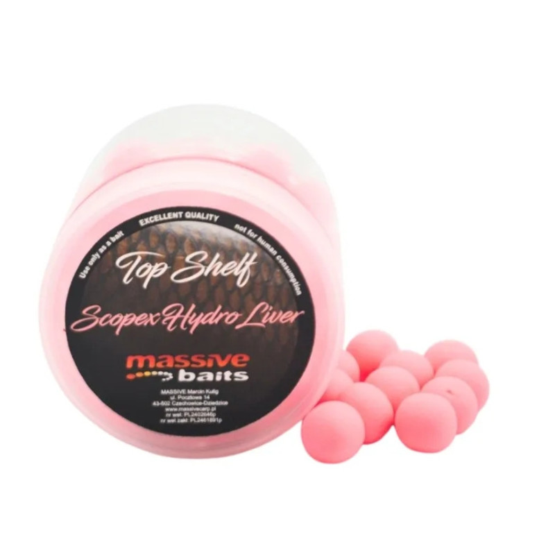 Kulki Massive Baits Special Pop-Ups 200ml 14mm - Scopex Hydro Liver Kulki Massive Baits Special Pop-Ups 200ml 14mm - Scopex Hydro Liver