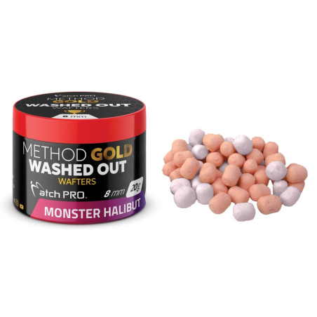 Kulki METHOD GOLD WAFTERS WASHED OUT 20g 8mm - MONSTER HALIBUT