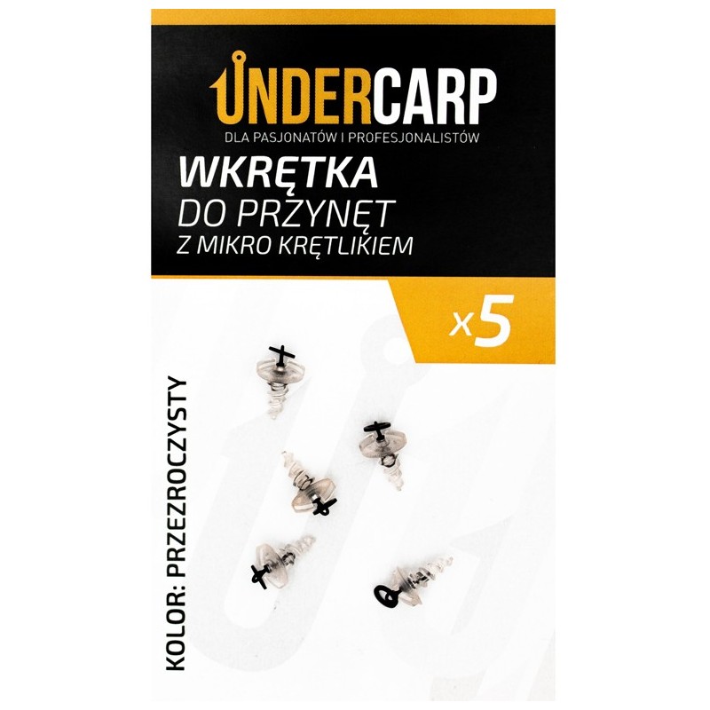 Wkrętka do przynęt z mikro krętlikiem – przezroczysty Wkrętka do przynęt z mikro krętlikiem – przezroczysty