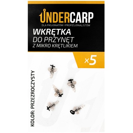 Wkrętka do przynęt z mikro krętlikiem – przezroczysty