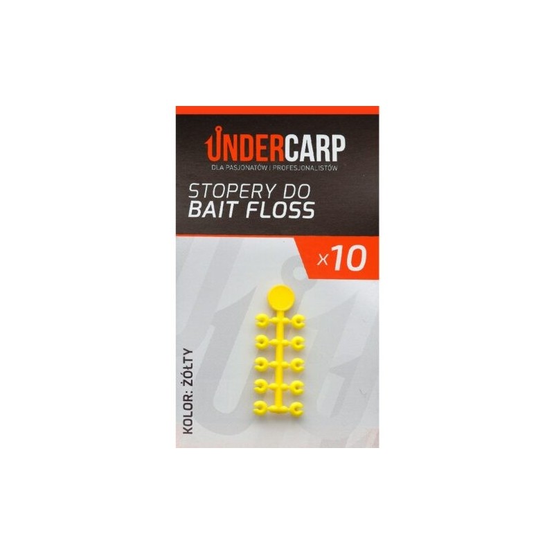Stopery Under Carp do Bait Floss żółty Stopery Under Carp do Bait Floss żółty