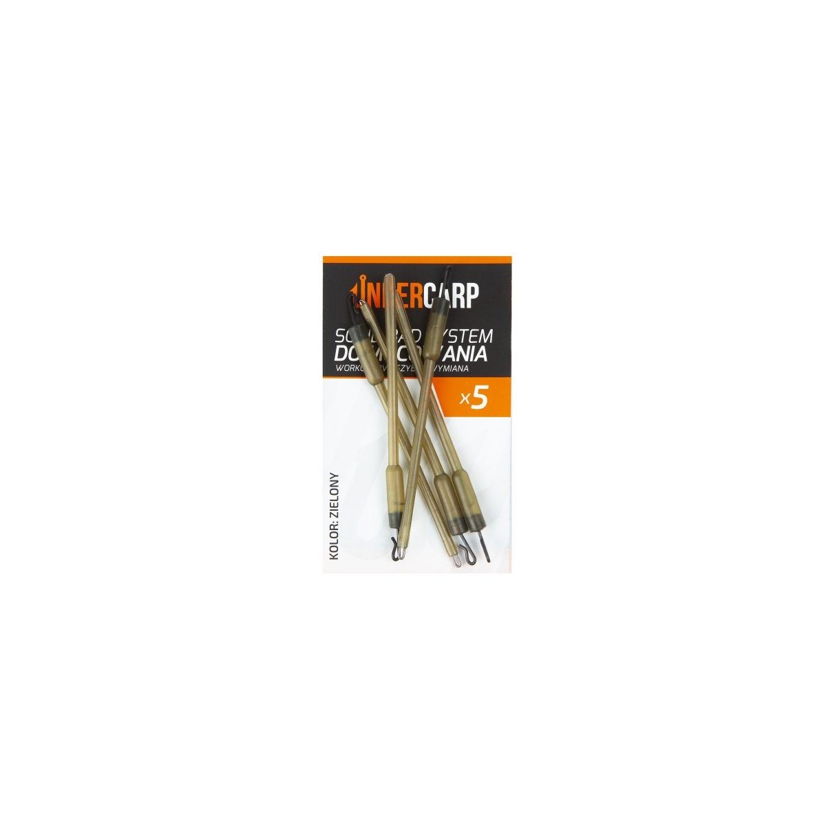 System do mocowania worków PVA Under Carp Solid Bag 8cm - Szybka wymiana Zielony