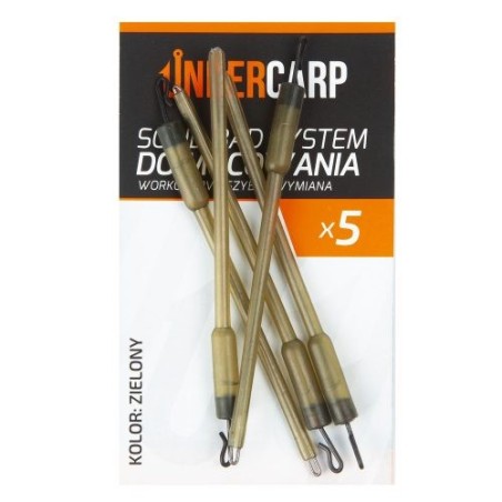 System do mocowania worków PVA Under Carp Solid Bag 8cm - Szybka wymiana Zielony